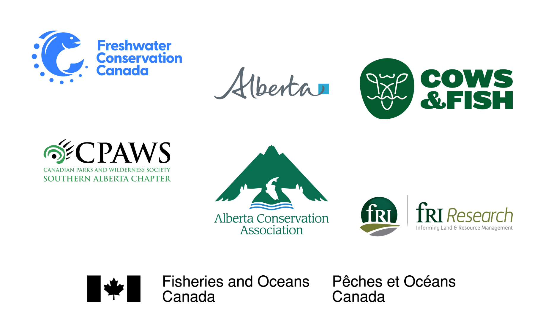 Alberta Native Trout Collaborative Logos